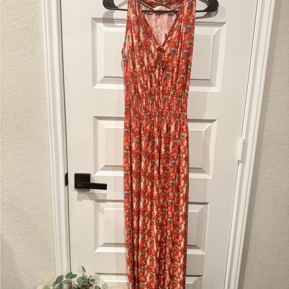 Vibrant Sleeveless Maxi Dress